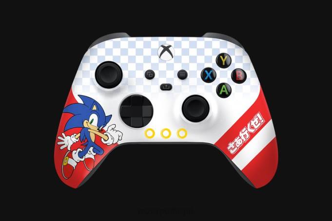 Razer Uma cor Controle sem fio Sonic the Hedgehog e suporte de carregamento rápido para Xbox console B864167