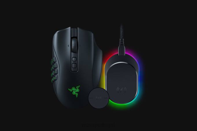 Razer Uma cor pacote naga v2 pro + mouse dock pro ratos B86444