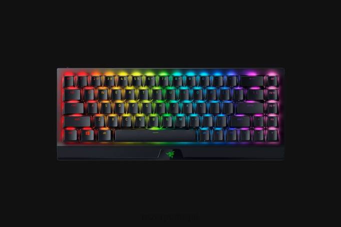 Razer preto blackwidow v3 mini hyperspeed - edição fantasma - interruptor amarelo - nós teclado B86464