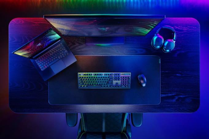 Razer preto deathstalker v2 pro - interruptor óptico linear - nós teclado B86465