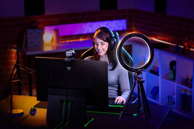 Razer Uma cor anel de luz Criação de conteúdo B864121