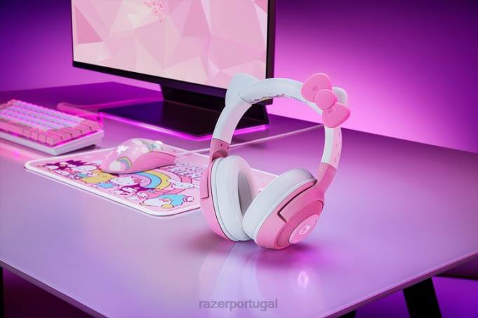 Razer Uma cor kraken bt - edição hello kitty e amigos Criação de conteúdo B864106
