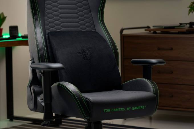 Razer Uma cor almofada lombar cadeira de jogos B864146