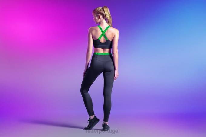 Razer Uma cor athleisure – leggings de cintura alta instinto vestuário B864199