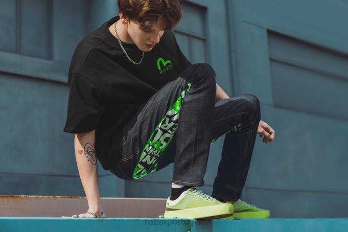 Razer Uma cor calça jeans evisu daicock estampada com bordado cenoura #2017 vestuário B864192